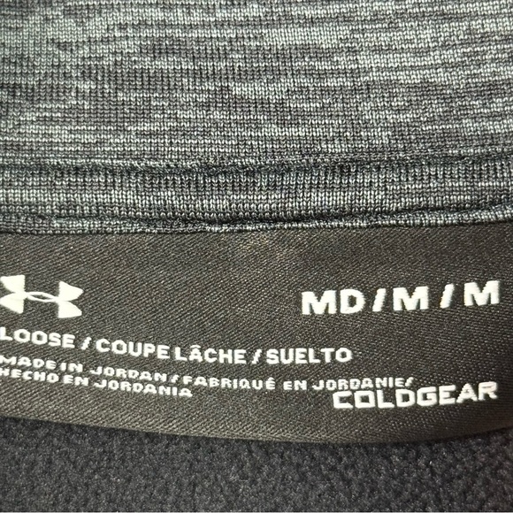 Under Armour Black Performance Quarter-Zip Jacket Mens Size M - Picture 3 of 5